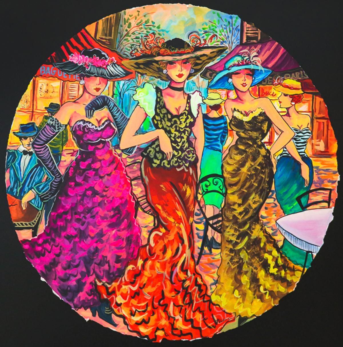 Patricia Govezensky- Original Watercolor "Coco in Paris"