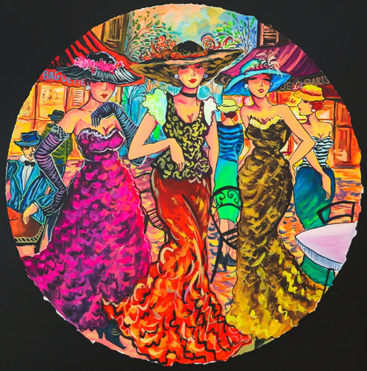Patricia Govezensky- Original Watercolor "Coco in Paris"