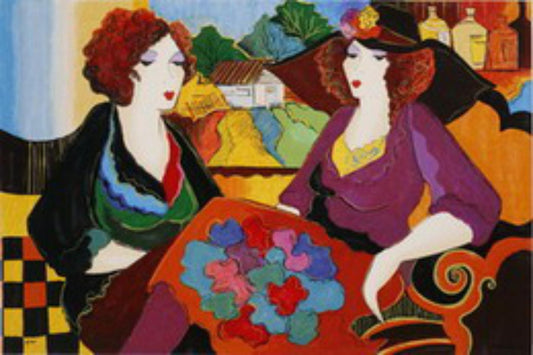Patricia Govezensky- Original Serigraph on Paper "Villa Saint Tropez"