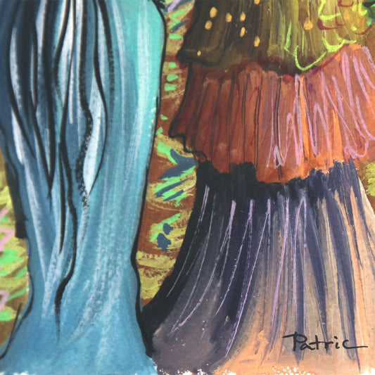 Patricia Govezensky- Original Watercolor "Attention"