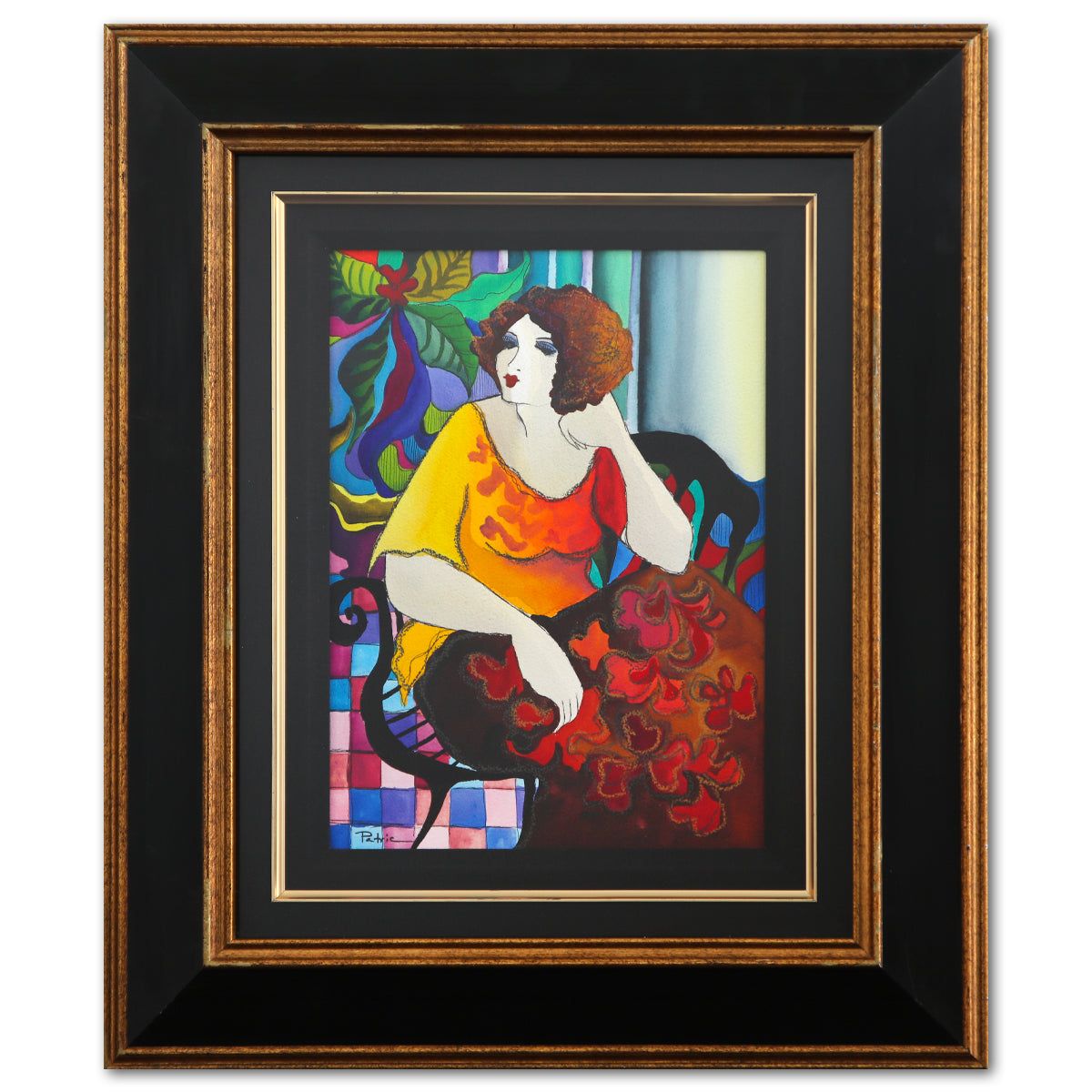 Patricia Govezensky- Original Watercolor "Quiet Contemplation"