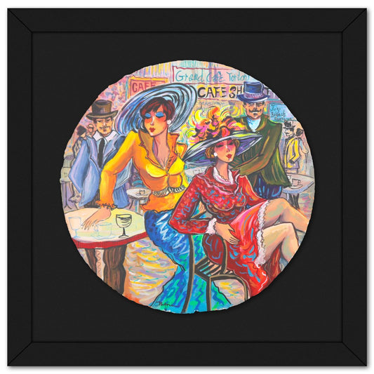 Patricia Govezensky- Original Watercolor "City Pulse in Crimson"