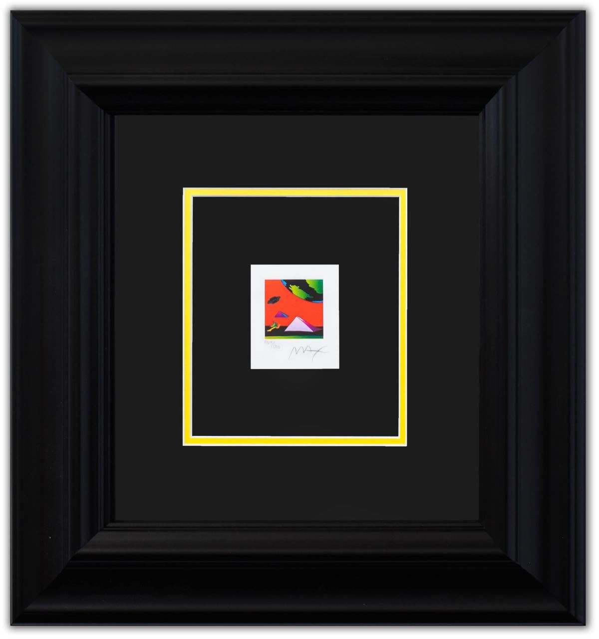 Peter Max- Original Lithograph "Jumper with Two Pyramids (Mini)"