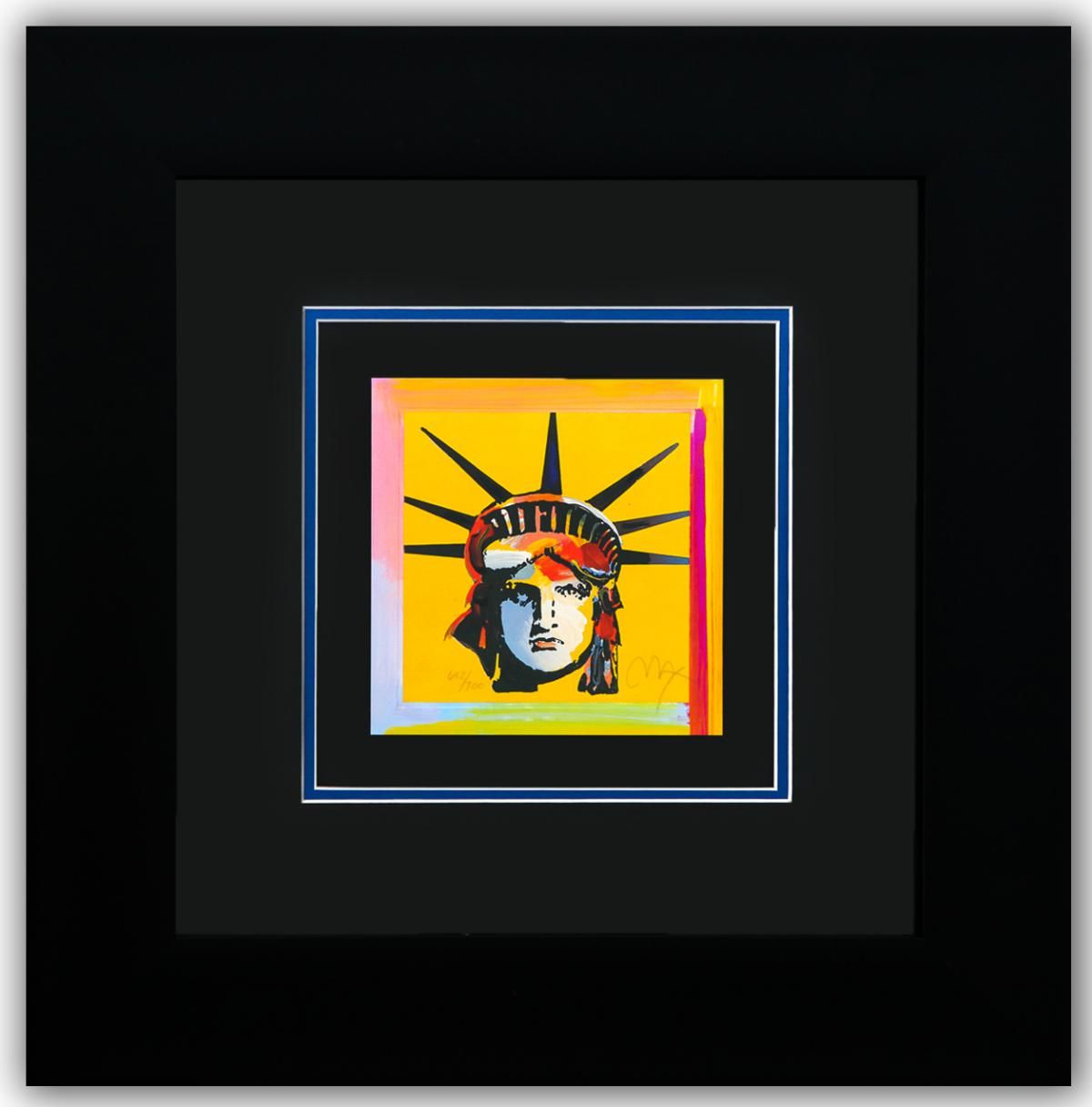 Peter Max- Original Lithograph "LIBERTY HEAD (Mini)"