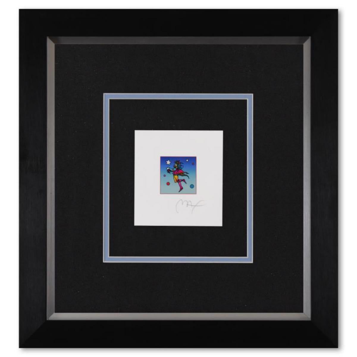 Peter Max- Original Lithograph "Star Catcher on Blue"
