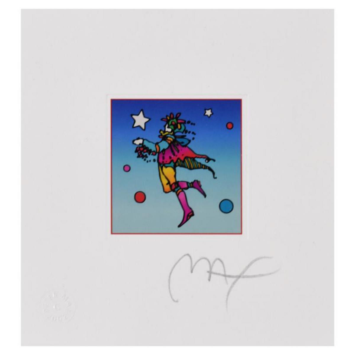Peter Max- Original Lithograph "Star Catcher on Blue"