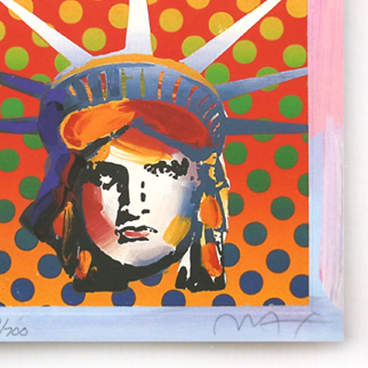 Peter Max- Original Lithograph "Liberty Head"