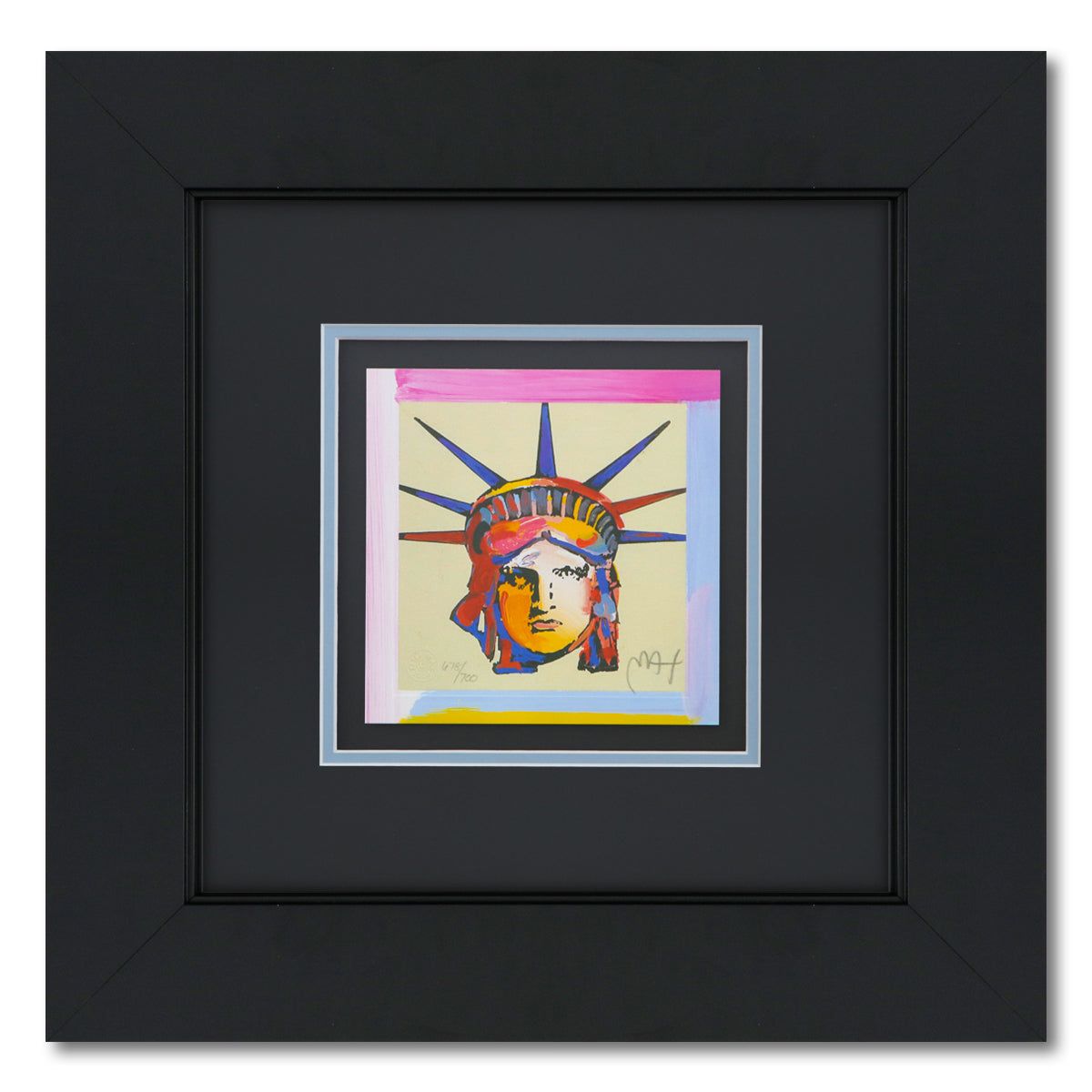 Peter Max- Original Lithograph "Liberty Head"
