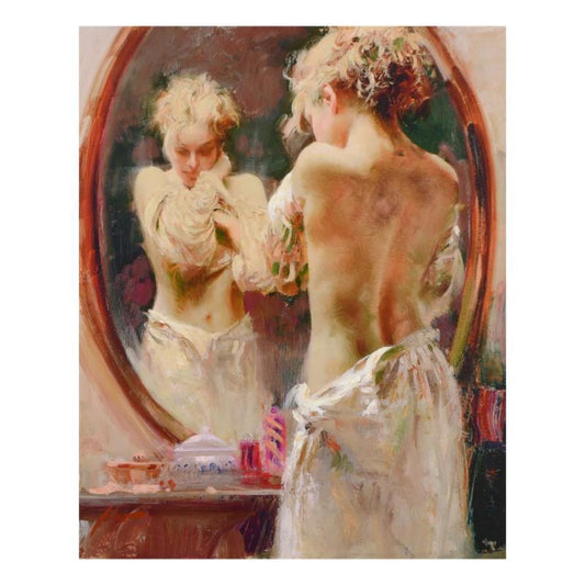 Pino (1939-2010)- Hand Embellished Giclee on Canvas "Contemplation"