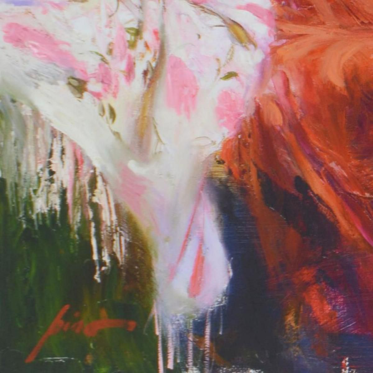 Pino (1939-2010)- Hand Embellished Giclee on Canvas "Sweet Love"