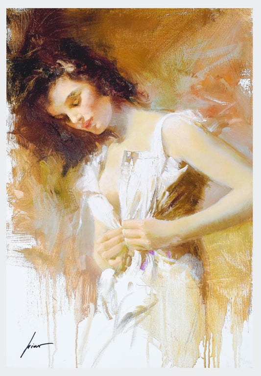 Pino (1939-2010)- Giclee on paper "White Camisole"