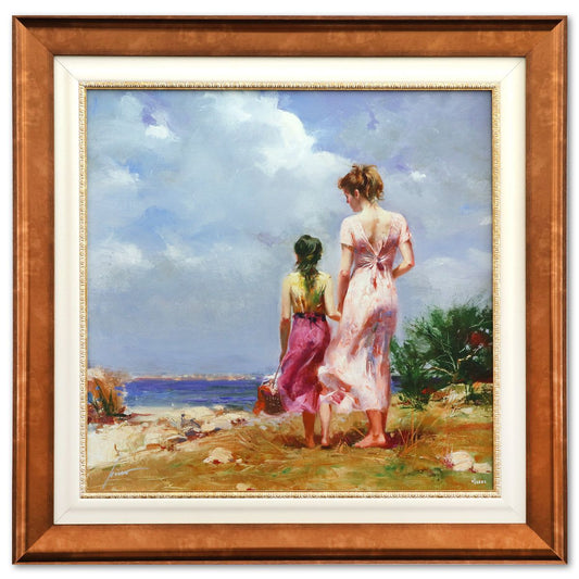 Pino (1939-2010)- Giclee on canvas "Hand in Hand"