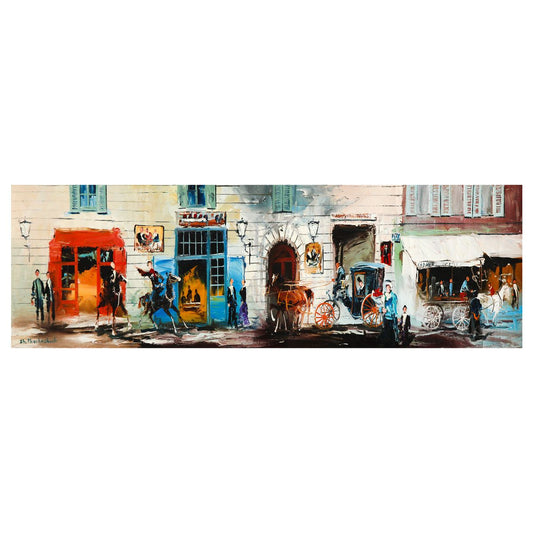 Shalva Phachoshvili- Original Oil on Canvas "Cultural Crossroads"