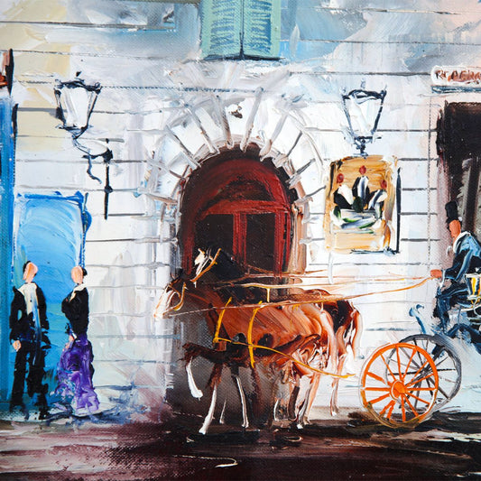 Shalva Phachoshvili- Original Oil on Canvas "Cultural Crossroads"