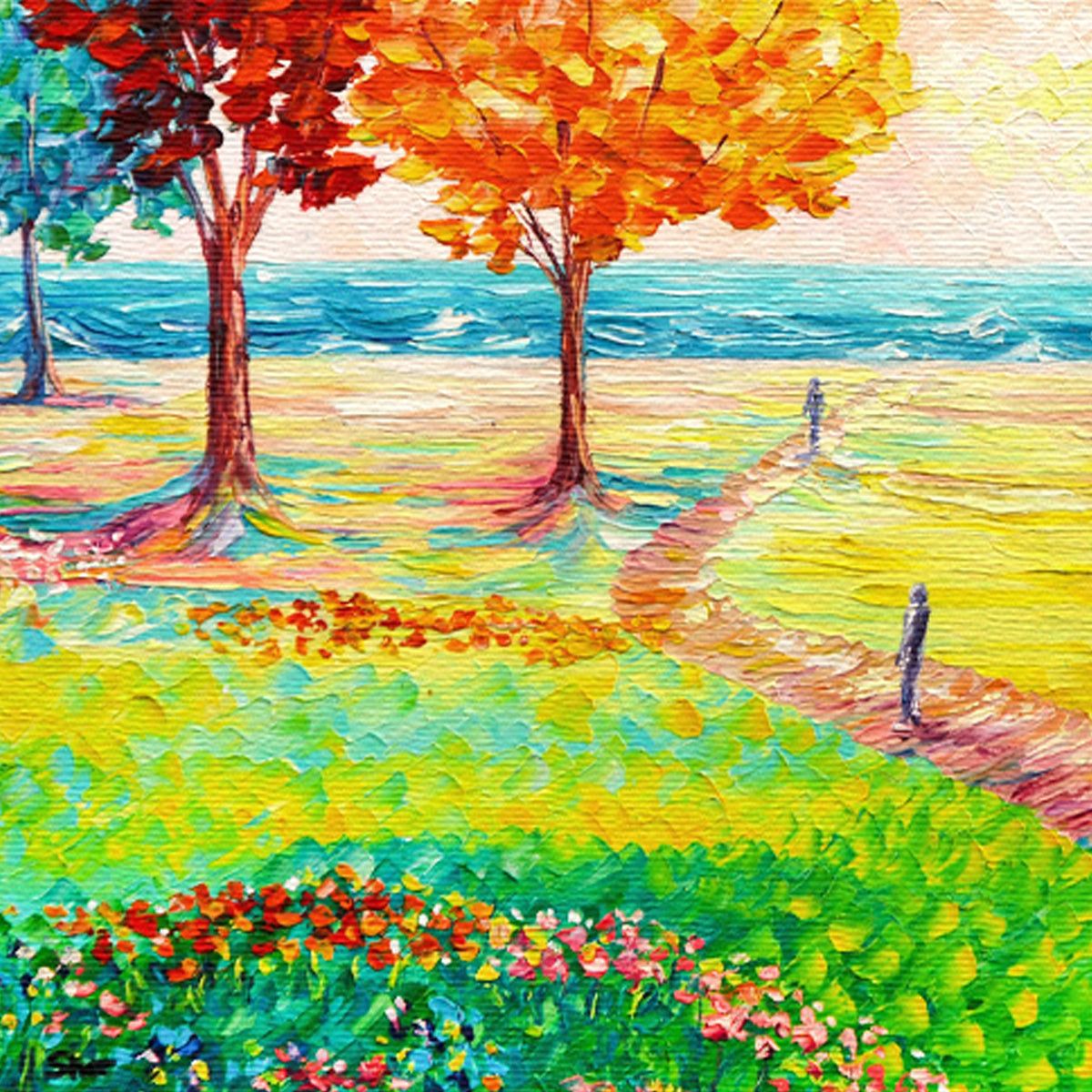 Svyatoslav Shyrochuk- Original Oil on Canvas "Tranquil Meadow"