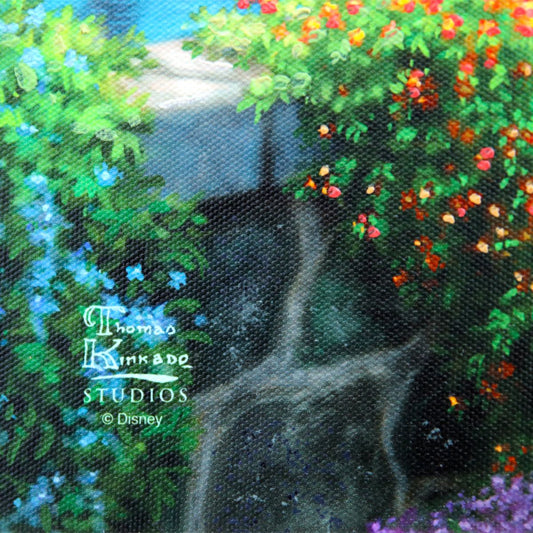 Thomas Kinkade- Hand Embellished Giclee on Canvas "Frozen Celebration in Arendelle"