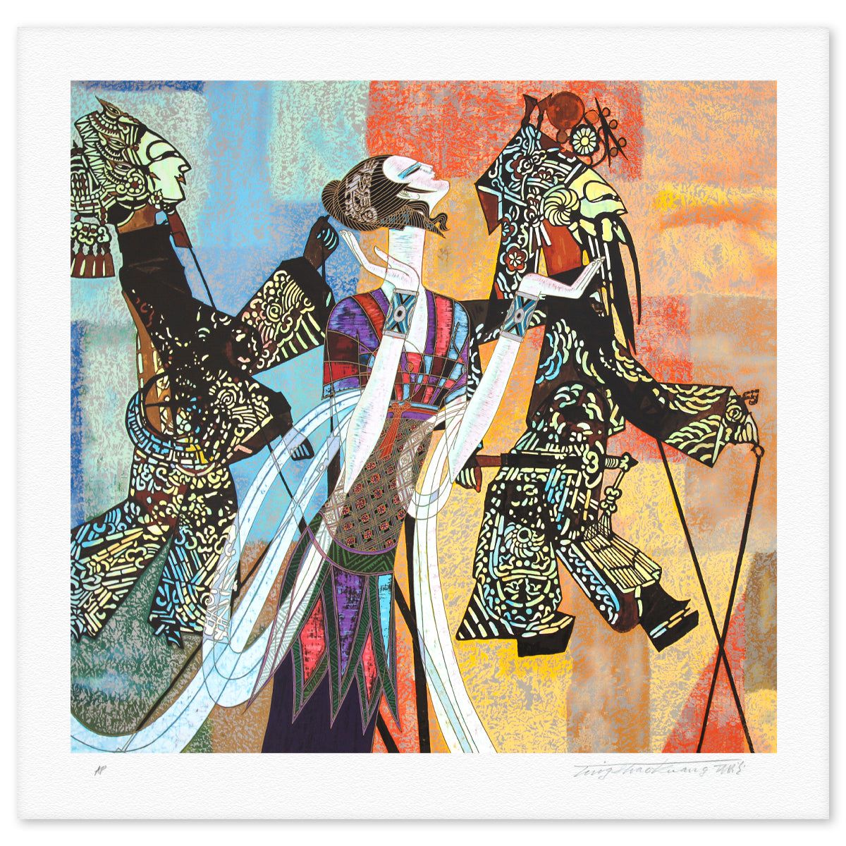 Ting Kuang- Silkscreen "Shadow Play"