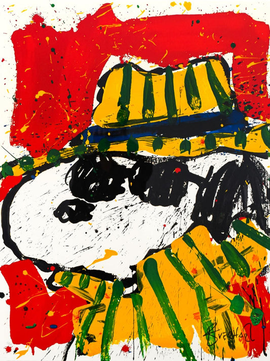 Tom Everhart- Hand Pulled Original Lithograph "It's the Hat That Makes the Dude"