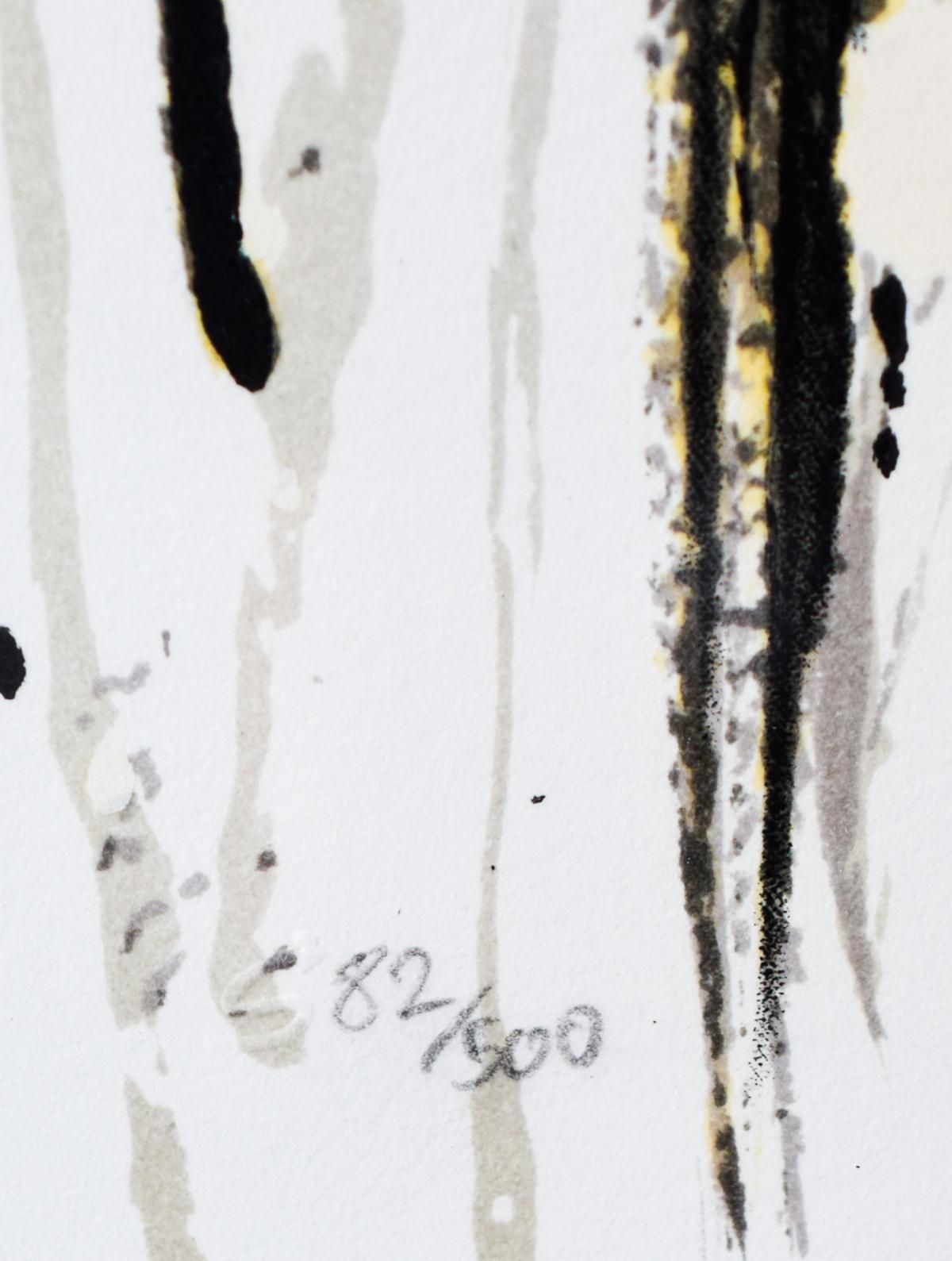 Tom Everhart- Hand Pulled Original Lithograph "Dancing in the Rain"