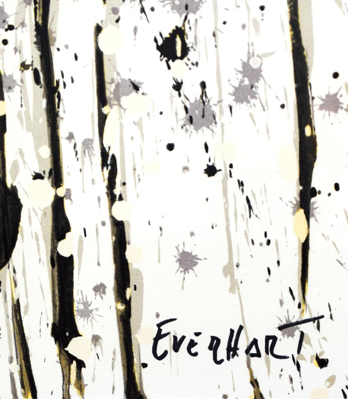 Tom Everhart- Hand Pulled Original Lithograph "Dancing in the Rain"