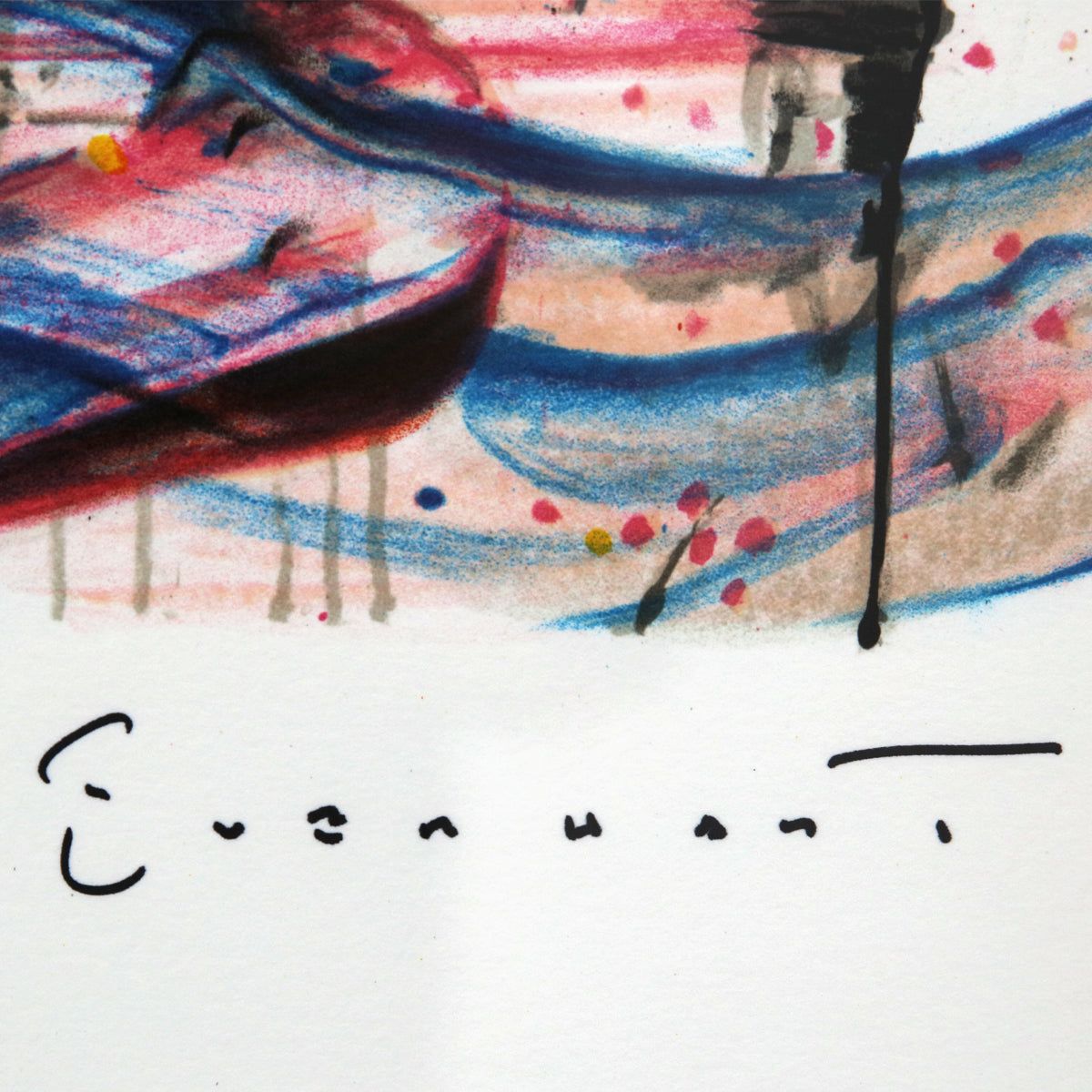 Tom Everhart- Hand Pulled Original Lithograph "Blow Dry"