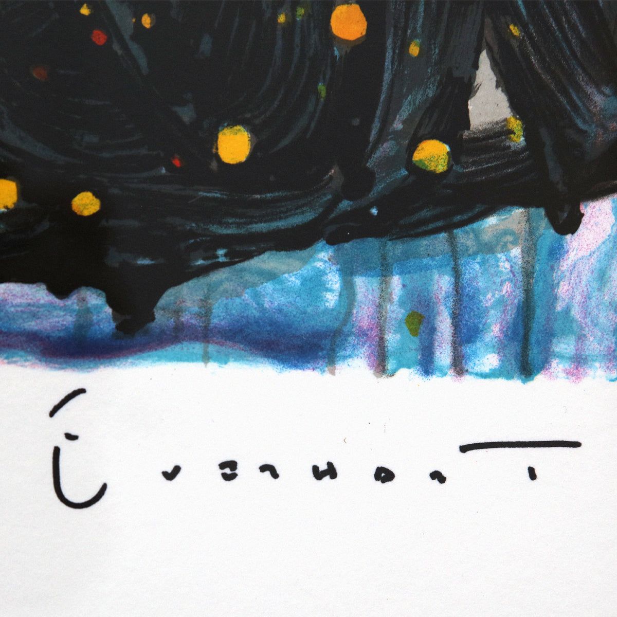 Tom Everhart- Hand Pulled Original Lithograph "Chillin"