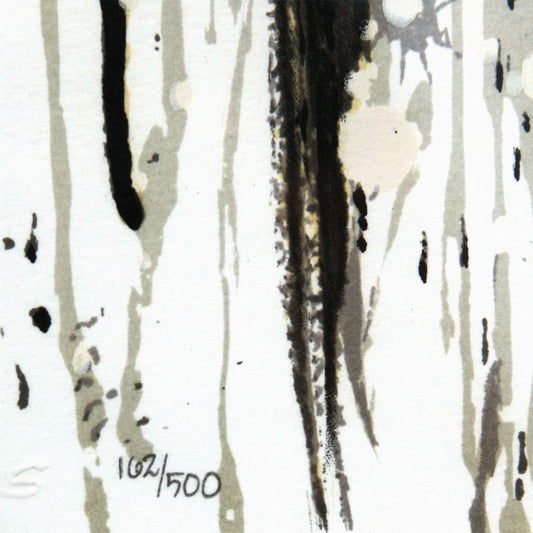 Tom Everhart- Hand Pulled Original Lithograph "Dancing In The Rain"