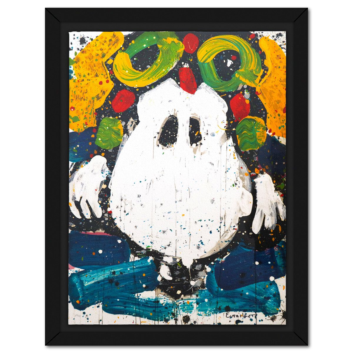 Tom Everhart- Hand Pulled Original Lithograph "Ace Face"