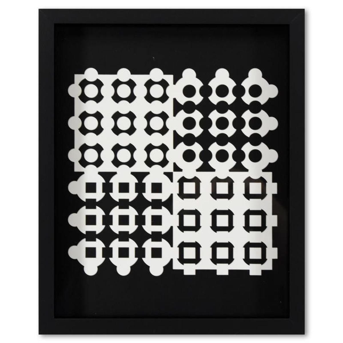 Victor Vasarely (1908-1997), "Helion de la serie Corpusculaires" Framed 1973 Heliogravure Print with Letter of Authenticity