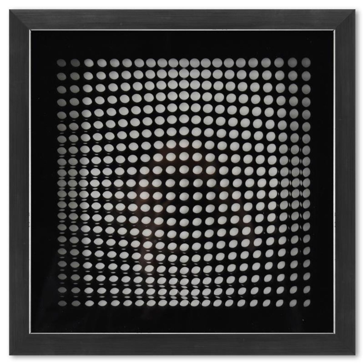 Victor Vasarely (1908-1997), "Trois Dimensions Optique de la serie Cinetiques" Framed 1973 Dimensional Art with Letter of Authenticity