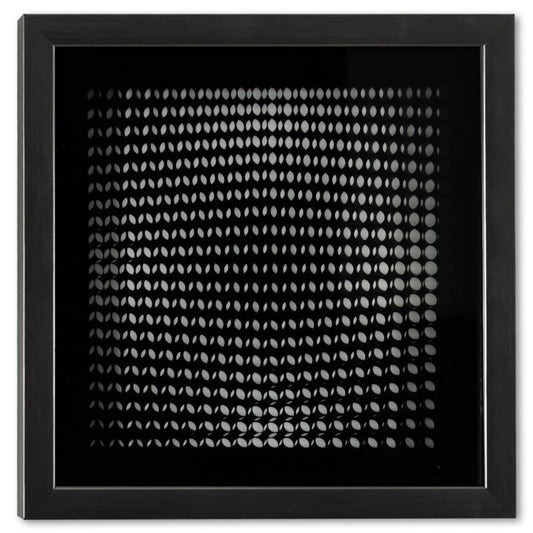 Victor Vasarely (1908-1997), "Trois Dimensions Optique de la serie Cinetiques" Framed 1973 Dimensional Art with Letter of Authenticity
