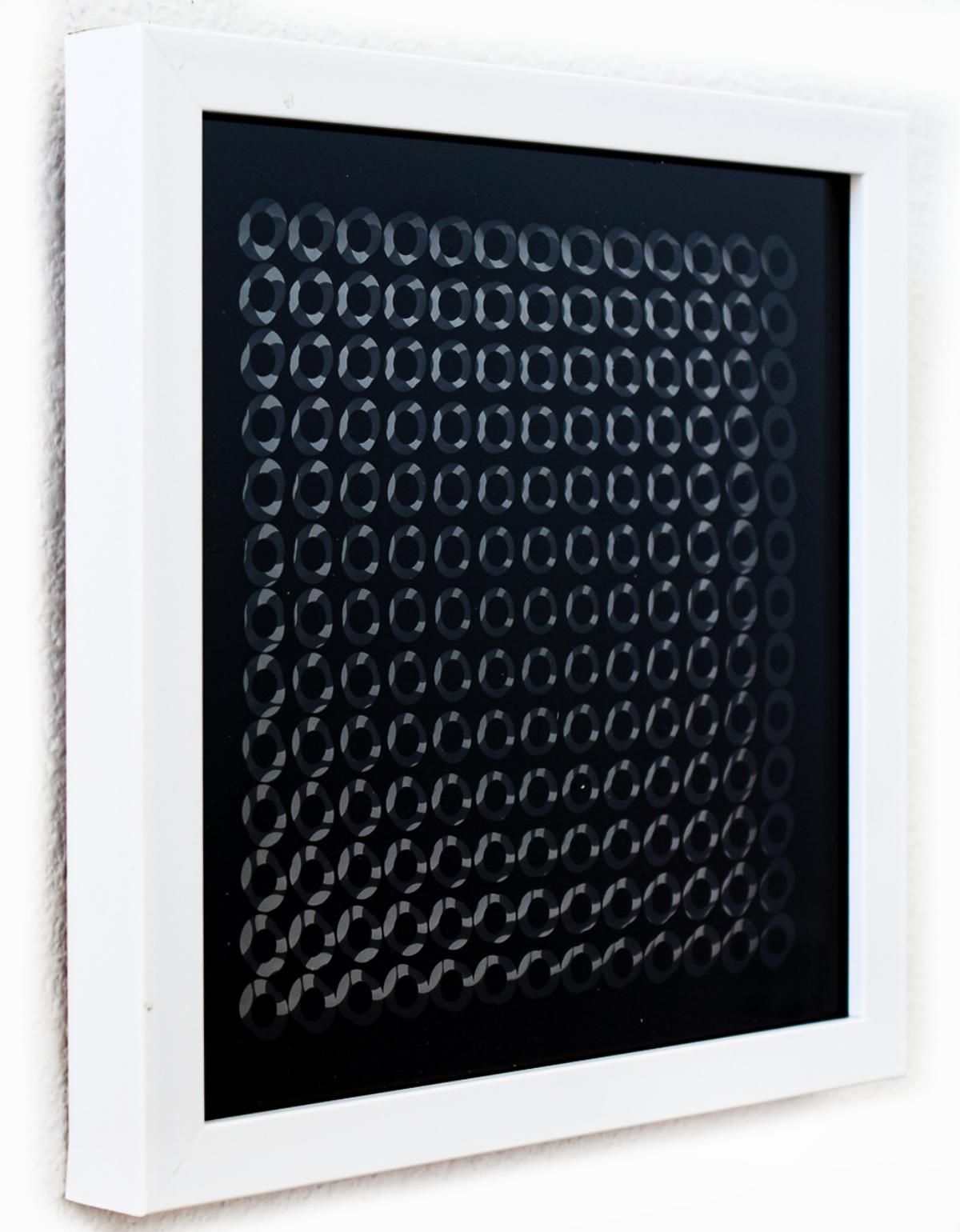 Victor Vasarely- 3D Wall Sculpture/object "Trois Dimensions Optique de la serie Cinetiques"