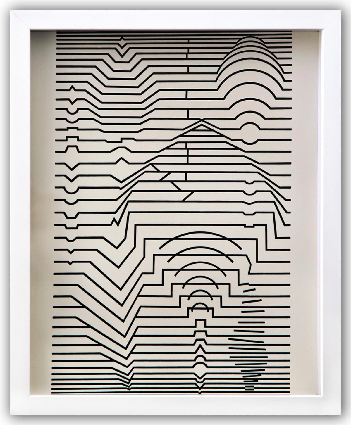 Victor Vasarely- Heliogravure Print "Untitled"