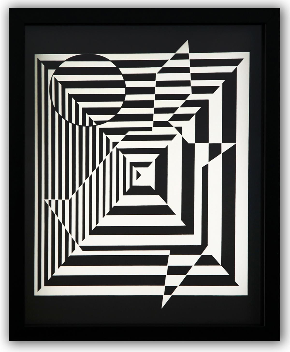 Victor Vasarely- Heliogravure Print "Untitled"