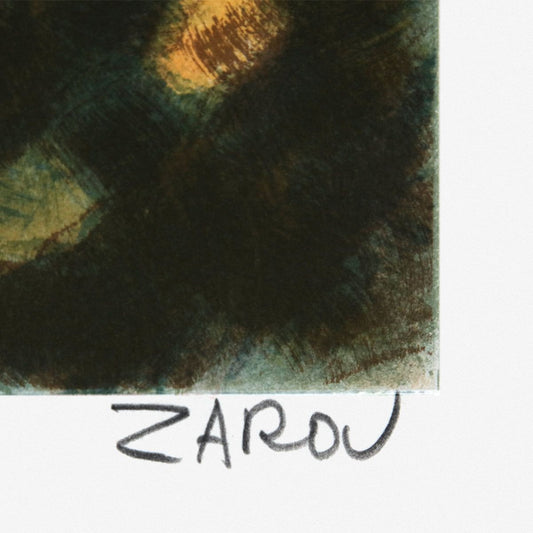 Victor Zarou- Lithograph "Chateu Rio Renne"