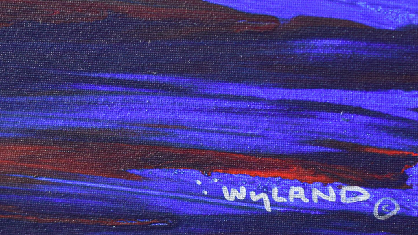 Wyland- Original Painting on Canvas "Solitary Swimmer"