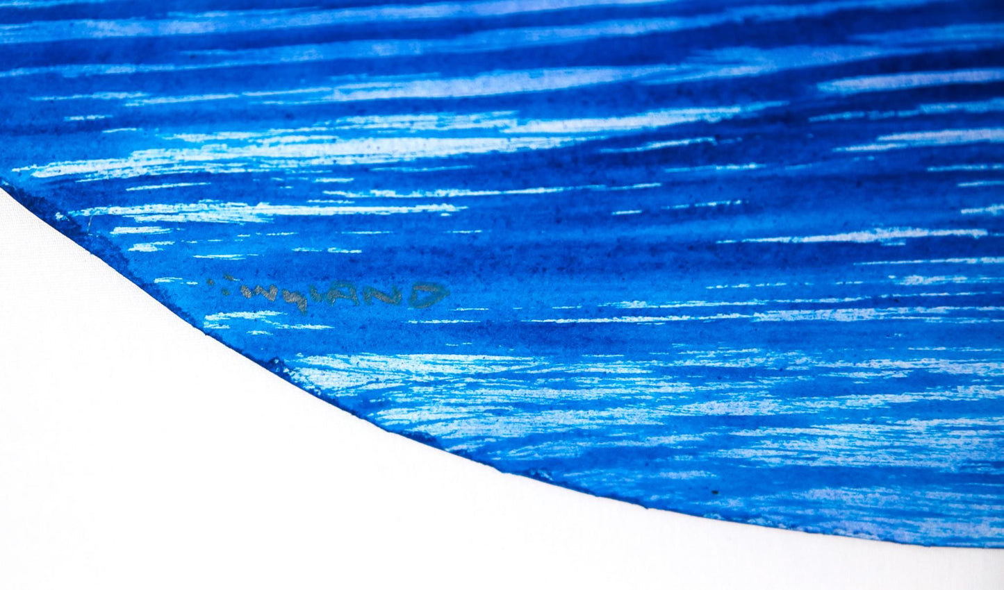 Wyland- Original Watercolor Painting on Deckle Edge Paper "Fluke"