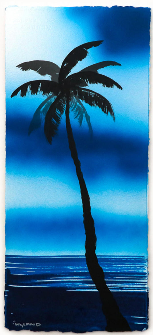 Wyland- Original Watercolor Painting on Deckle Edge Paper "Fluke"