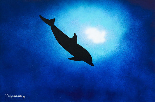 Wyland- Original Painting on Canvas "Dolphin"