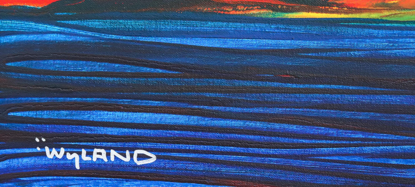 Wyland- Original Painting on Canvas "Breaching Whale"
