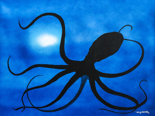 Wyland- Original Painting on Canvas "Octopus"