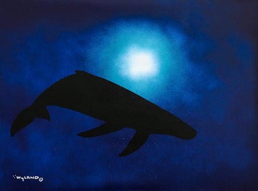 Wyland- Original Painting on Canvas "Deep Blue"