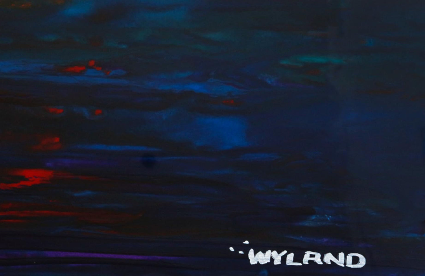 Wyland- Original Watercolor Painting on Deckle Edge Paper "Abstract"