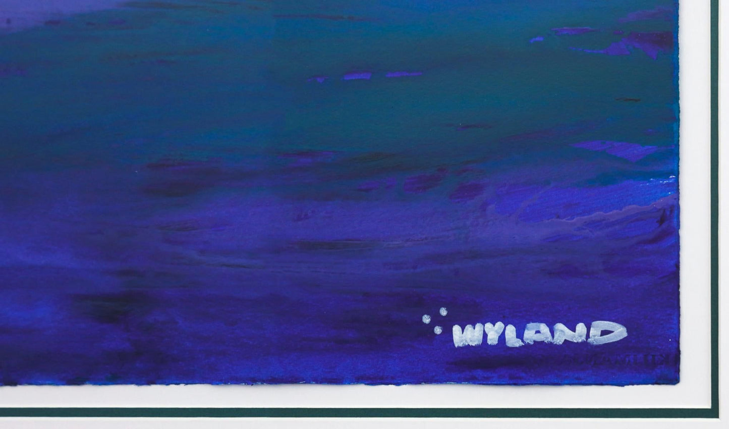 Wyland- Original Watercolor Painting on Deckle Edge Paper "Abstract"