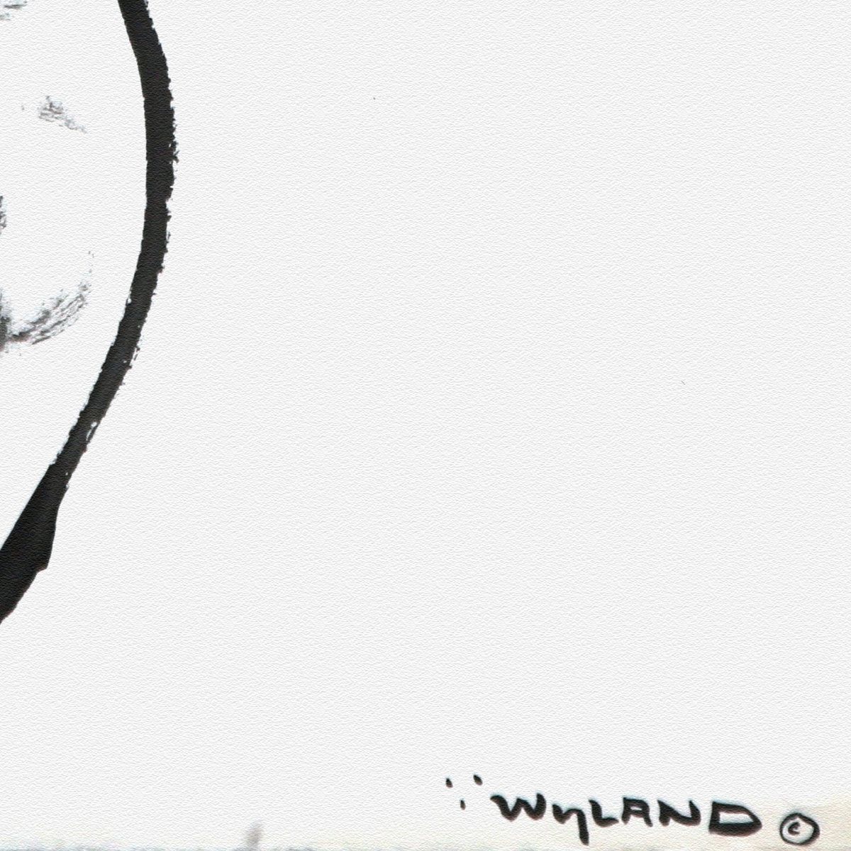 Wyland- Original Sumi Ink Painting "Eagle"