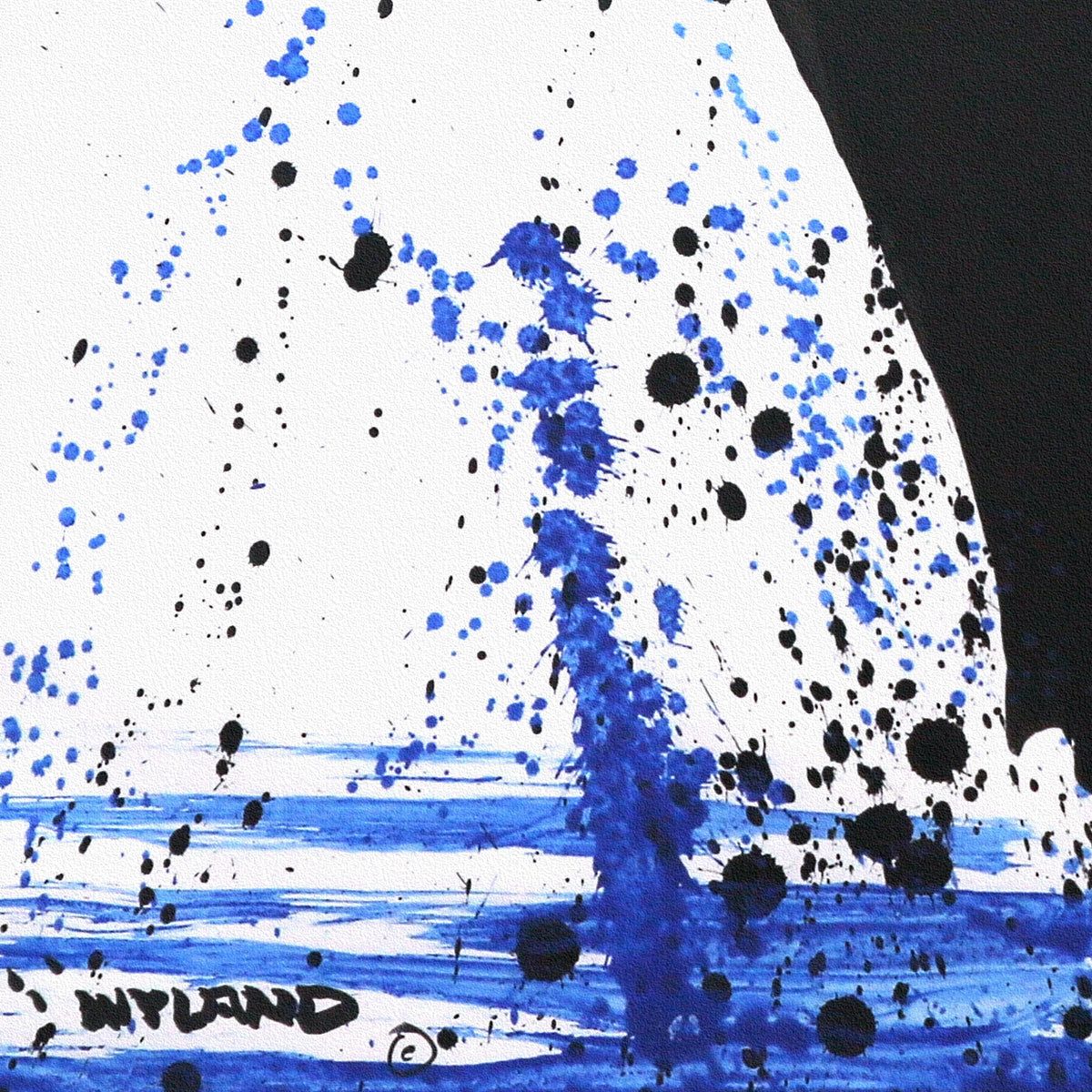 Wyland- Original Sumi Ink Painting "Breach"