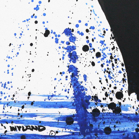 Wyland- Original Sumi Ink Painting "Breach"