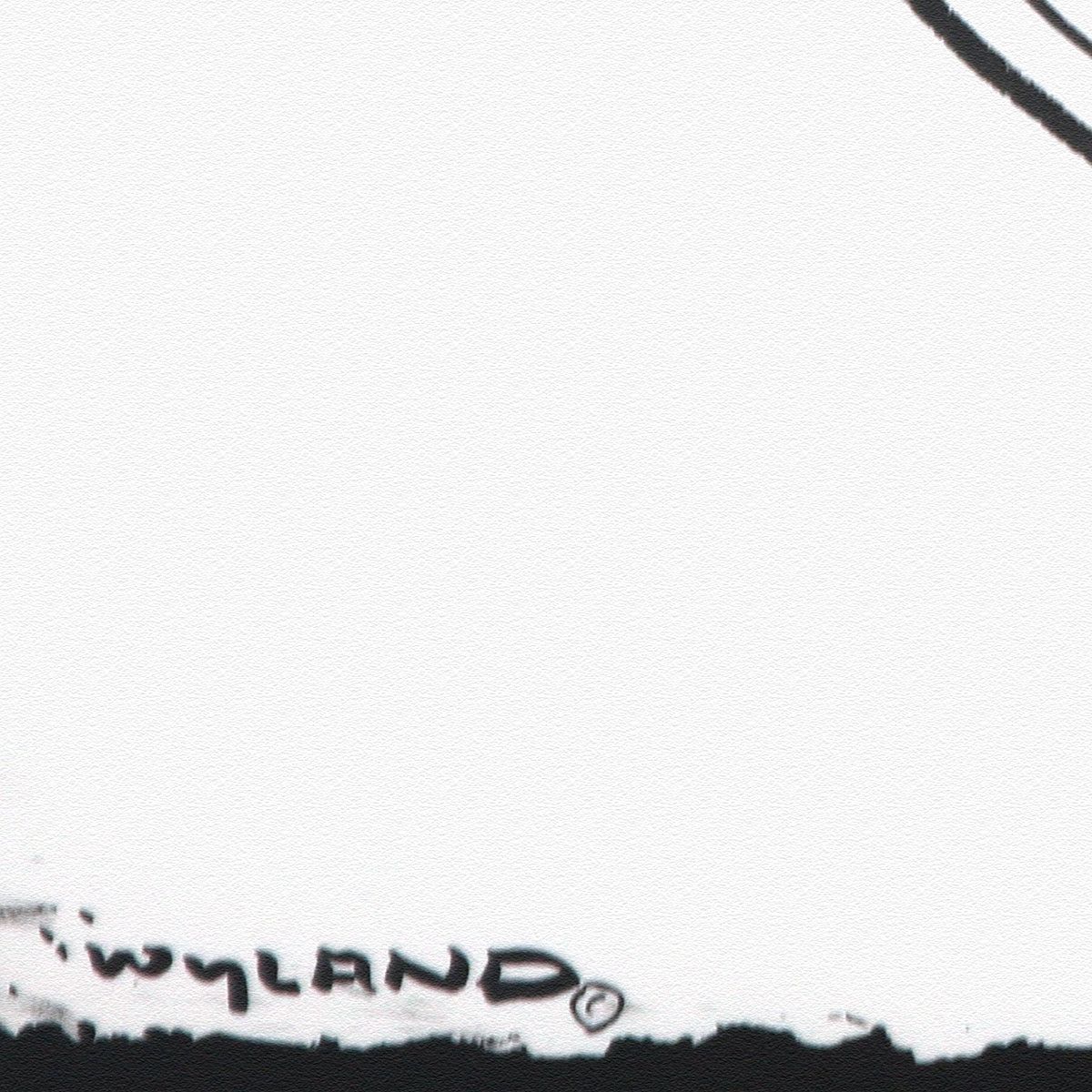 Wyland- Original Sumi Ink Painting "Orca & Calf"