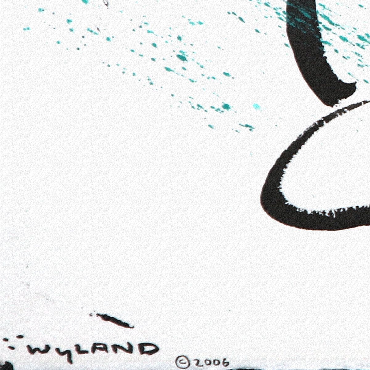 Wyland- Original Sumi Ink Painting "Orca Sea World"