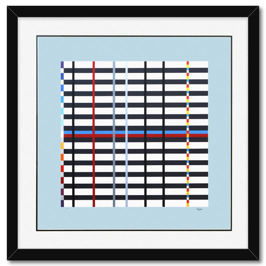 Yaacov Agam- Silkscreeen Serigraph "Homage to Mondrian"